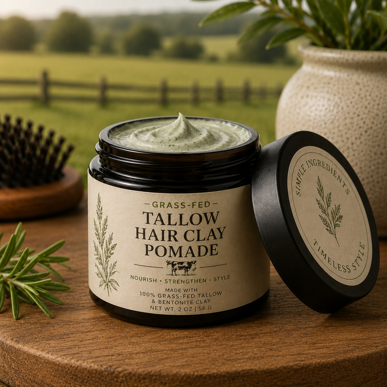 AGRI Provisions tallow hair clay